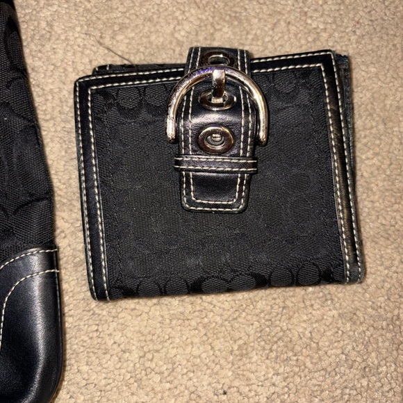 Coach Black Handbag and Wallet Set - Picture 5 of 12